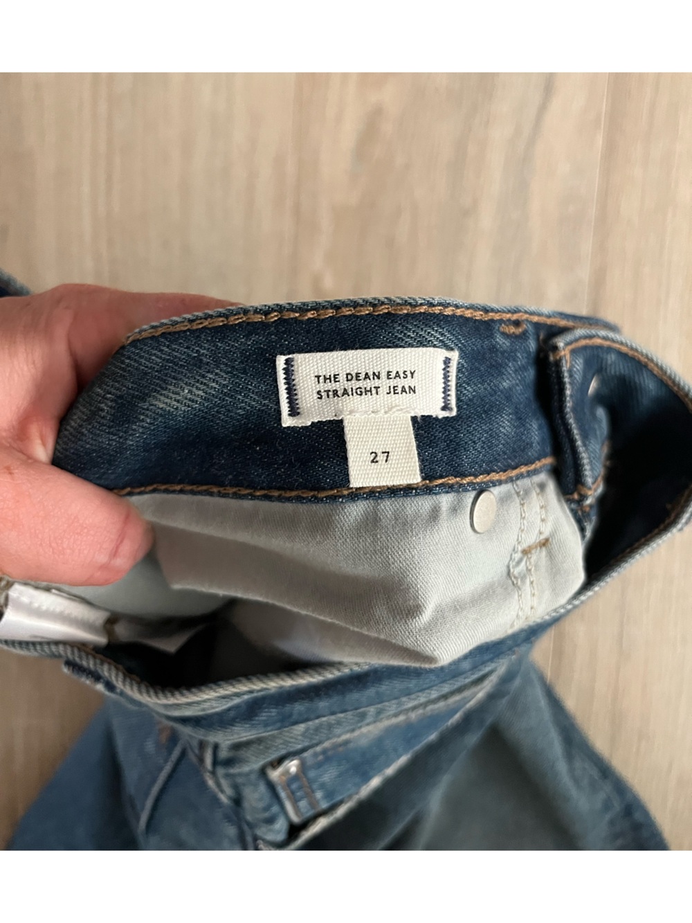 Madewell Women’s The Dean Easy Straight Jean Greendale Wash Rigid - Size 27 - Picture 5 of 10